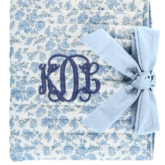 Floral Monogrammed Bible Covers with Bow - Picture 1 of 7